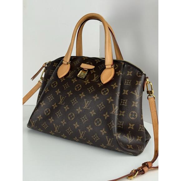 Louis Vuitton Handbags - LOUIS VUITTON Monogram Tote Bag Rivory Hand Bag Brown Canvas